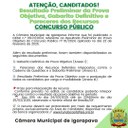 Concurso Público 01/2024 – Publicado o Resultado Preliminar da Prova Objetiva
