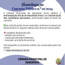 Concurso Público nº 01/2024 tem resultado final homologado Concurso Público nº 01/2024 tem resultado final homologado