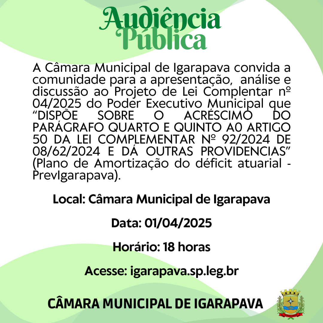 Audiência Pública - PrevIgarapava