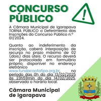EDITAL N.º 04.01/2024 – DEFERIMENTO DAS INSCRIÇÕES